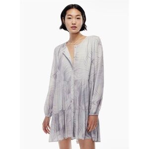 Wilfred | NWT Barossa Dress Size Small Dusky Grn/Granite Blue Aritzia